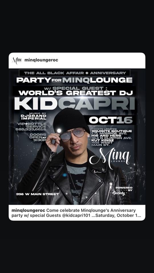 Kid Capri LIVE at MINQ LOUNGE